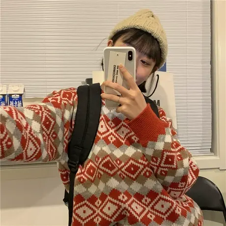 2023年新款春装百搭长袖套头ulzzang毛衣针织衫女外套上衣图片
