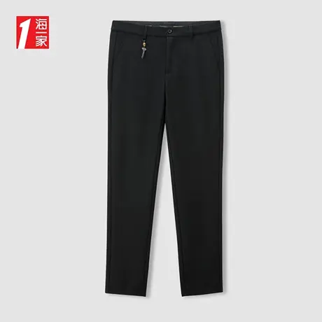 海一家基础舒适长裤2023秋季新款中腰直筒时尚青年男士休闲裤商品大图