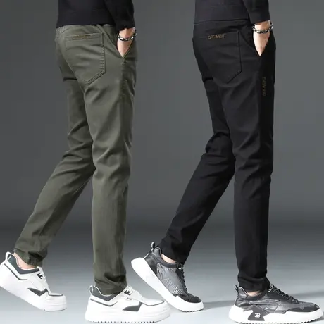 春秋款秋冬款冬季军绿色男裤子工作裤休闲裤男士潮流百搭耐穿秋季商品大图