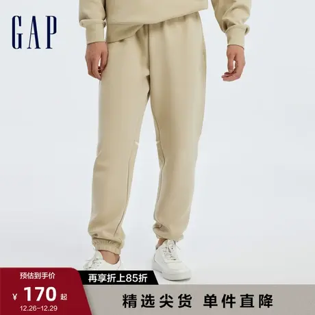 Gap男装秋季新款空气三明治LOGO宽松卫裤休闲运动束脚长裤796150商品大图