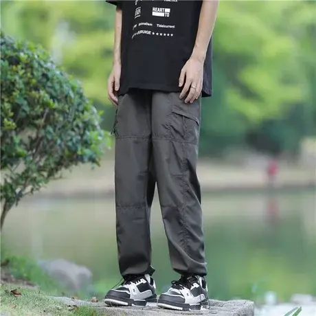 户外登山速干裤男防水裤子运动大码男裤多口袋休闲工装裤冲锋长裤商品大图