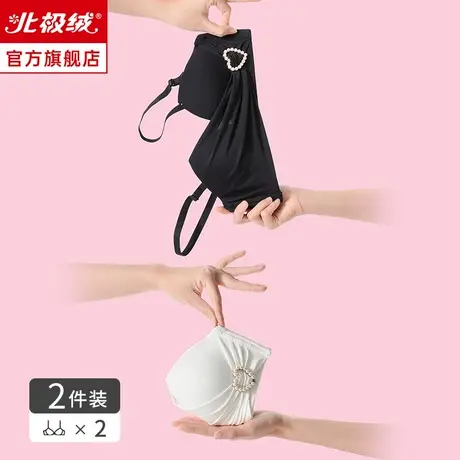 内衣女小胸聚拢上托显大透气无钢圈防外扩收副乳防下垂少女文胸罩商品大图
