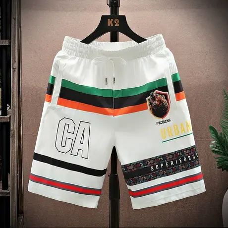 2023年夏季休闲短裤潮流男士五分裤薄款男款大裤衩休闲沙滩裤子商品大图