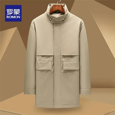 罗蒙新款商务保暖羽绒服2023冬季新款上衣羽绒外套百搭休闲衣服男图片