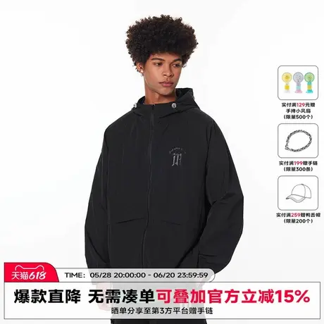 ER&MAEA联名温感logo变色2025夏户外登山宽松情侣防晒衣外套夹克商品大图