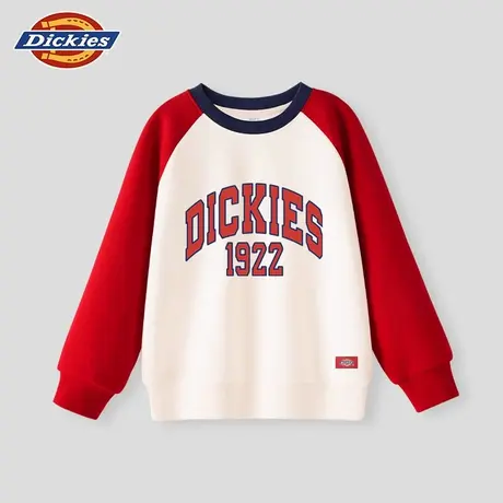 Dickies童装女童卫衣儿童秋季撞色拼接上衣男孩秋款美式休闲衣服A图片