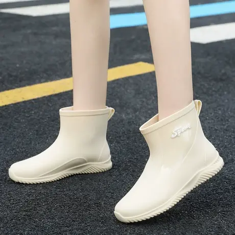 2024新款时尚雨靴女款防滑水鞋雨天防水成人雨鞋耐磨网红爆款胶鞋商品大图