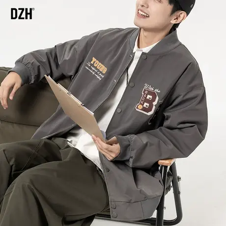 青少年刺绣棒球服外套男春秋款潮流百搭休闲运动夹克2023新款秋装商品大图