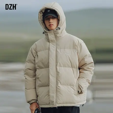 男士卡其色棉服男款冬季加厚潮牌休闲棉衣外套潮高级感2024年新款图片