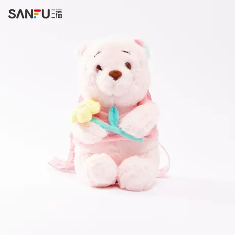 三福迪士尼樱花维尼熊 潮流毛绒玩具趣味卡通公仔小包483297商品大图