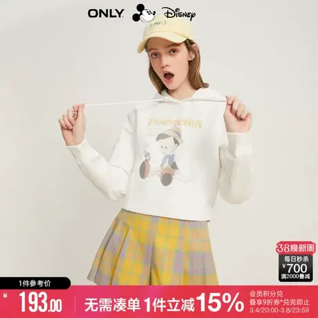 ONLY冬季DISNEY匹诺曹联名连帽长袖卫衣女|12319S025商品大图