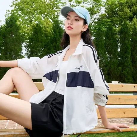 时尚气质休闲外套2023年夏季新款女士简约宽松显瘦通勤遮阳服上衣商品大图
