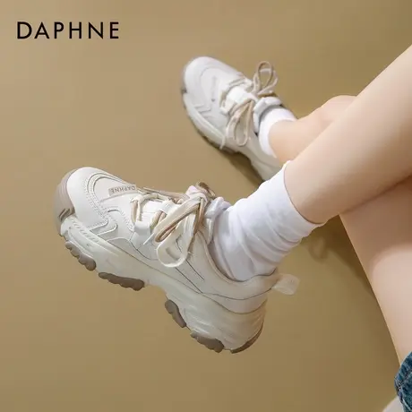 达芙妮老爹鞋女款2025新款夏季百搭运动鞋厚底春季鞋子增高休闲鞋商品大图