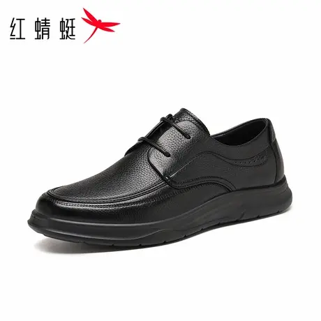 红蜻蜓真皮男鞋2025秋季商务休闲皮鞋男头层牛皮防滑软底爸爸皮鞋商品大图
