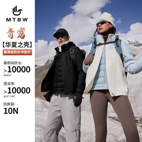 【林系列-青鸾】美特斯邦威三合一冲锋衣男女25春季新款羽绒内胆商品大图