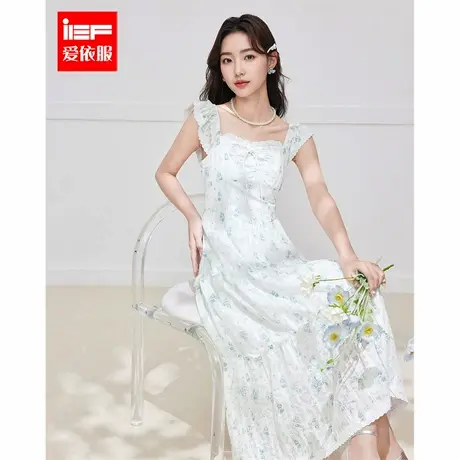 IEF/爱依服连衣裙2025夏季新款法式小清新甜美森系碎花背心长裙商品大图