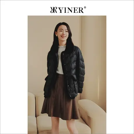 【音儿甄选】【摩登中式】YINER音儿2022冬季新款羽绒服图片