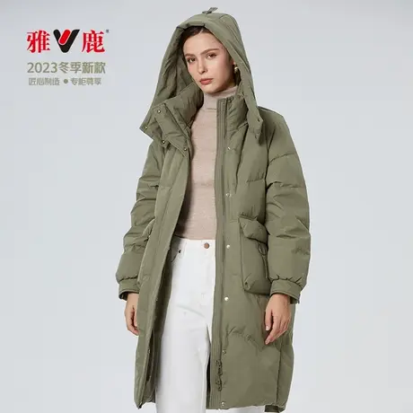 2023新款女装羽绒服厚宽松中长款韩版保暖外套羽绒服YLS01X1422T图片