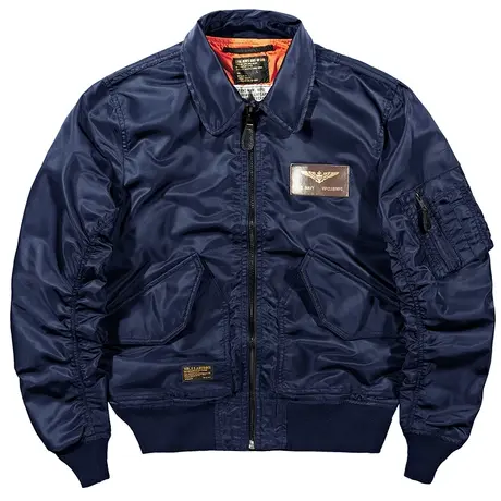 VIP飞行员夹克男士2023春秋新款飞行服大码宽松翻领工装外套薄款商品大图