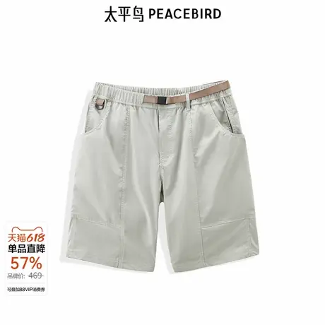 太平鸟男装 夏季新款潮流休闲中短裤B1GCE2C12商品大图