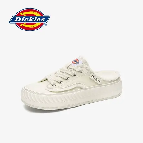 Dickies女鞋2025夏季情侣帆布鞋外穿包头女款半拖鞋一脚蹬懒人鞋图片