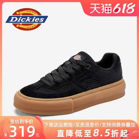 Dickies德训鞋男款2025新款夏季透气黑色鞋子男鞋板鞋男士休闲鞋商品大图