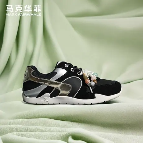 马克华菲女鞋2025夏季新款潮流经典百搭德训鞋软底舒适低帮休闲鞋商品大图
