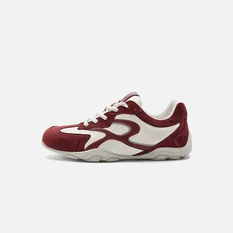Nine West/玖熙2025秋季新款拼色百搭休闲德训鞋内增高运动鞋女鞋商品大图