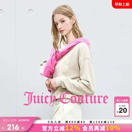 Juicy Couture橘滋卫衣女2025年秋季新款宽松刺绣运动休闲上衣商品大图