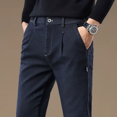 秋季弹力小直筒修身休闲裤子春秋款男士高端工装百搭西裤2023新款商品大图