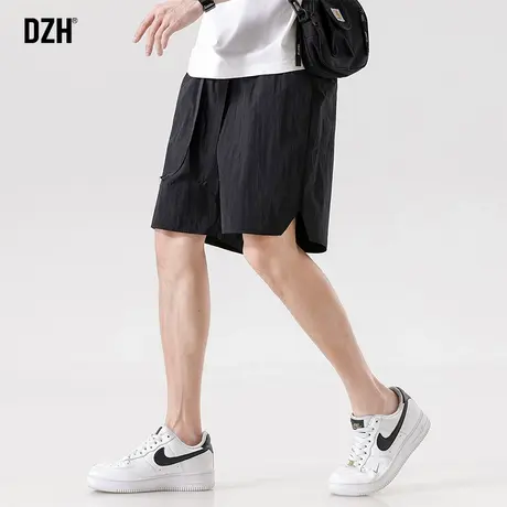 男士冰丝过膝短裤男款夏季薄款运动五分裤宽松跑步训练裤2023新款图片