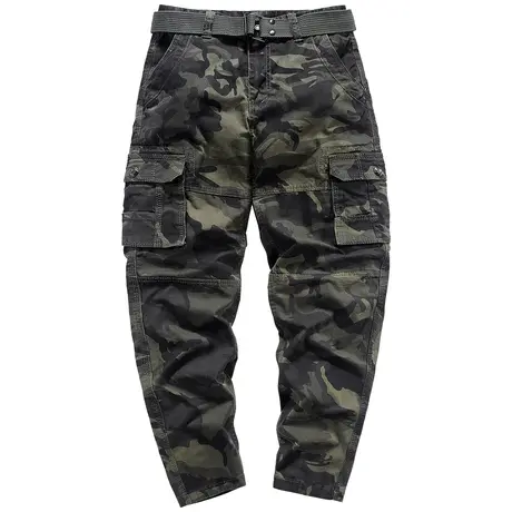 VIP迷彩裤男潮牌工装裤直筒宽松休闲裤大码户外战术裤耐磨工作裤商品大图