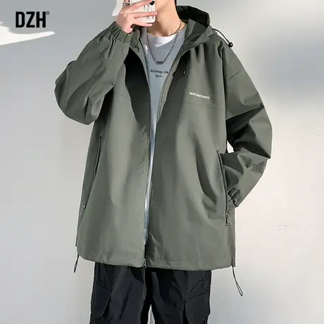 男士冲锋衣外套男秋冬款潮牌百搭工装夹克男款2024年新款长袖上衣商品大图