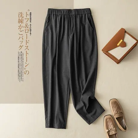 享永子女士西装裤休闲裤通勤气质挺括百搭长裤复古2023秋季新款图片