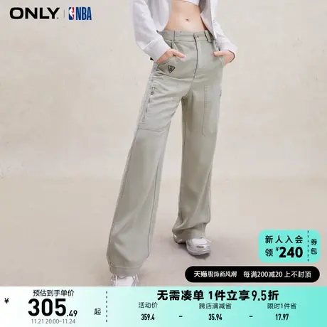 ONLY奥莱夏季百搭简约休闲高腰阔腿裤休闲裤女商品大图