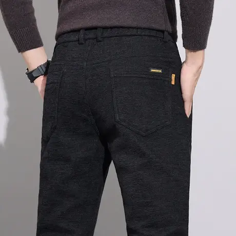 男士商务黑色西装裤春季男装西裤春秋款弹力直筒休闲裤子2024新款商品大图