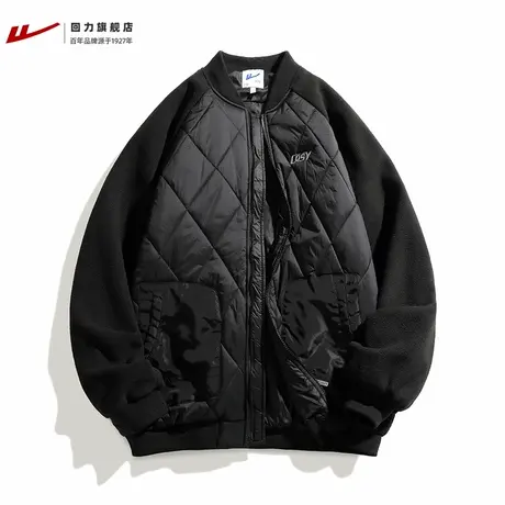 回力棒球服棉服男士羊羔绒棉衣外套冬季潮牌高级感美式晋江棉袄男商品大图