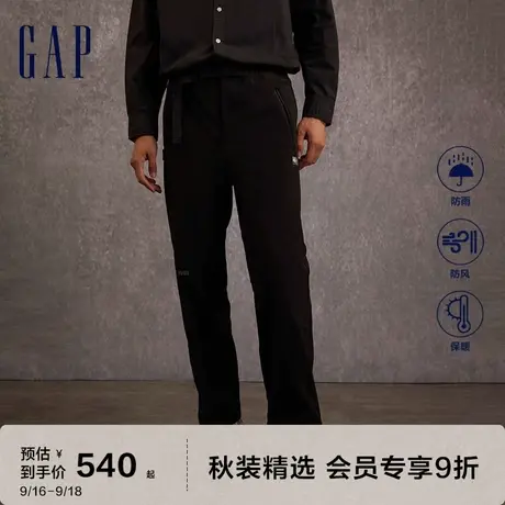 Gap男女装秋季2023新款LOGO工装风宽松直筒长裤773224时尚休闲裤图片
