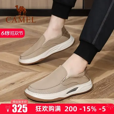 Camel/骆驼男鞋2025春季新款轻便鞋子软底舒适懒人鞋套脚休闲布鞋商品大图