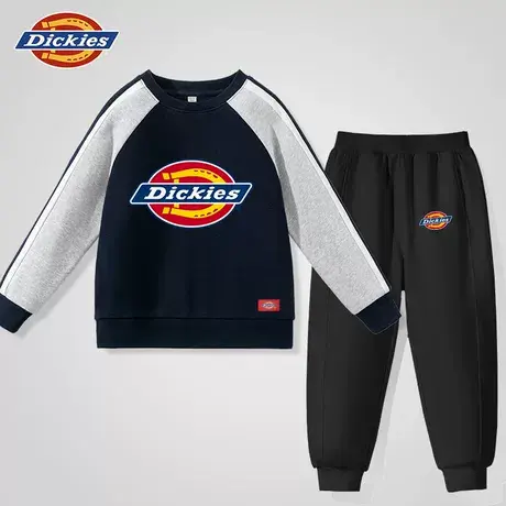 Dickies童装儿童套装春季2025新款男孩运动服男童时尚潮牌套头衫A图片