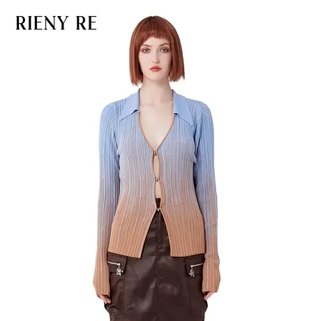 RIENYRE针织开衫女2023早秋新款外搭开衫高级感今年流行漂亮毛衣图片