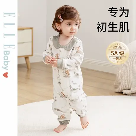 ELLE  BABY法国婴儿连体衣夹棉包屁春秋季爬行服宝宝衣服纯棉哈衣图片