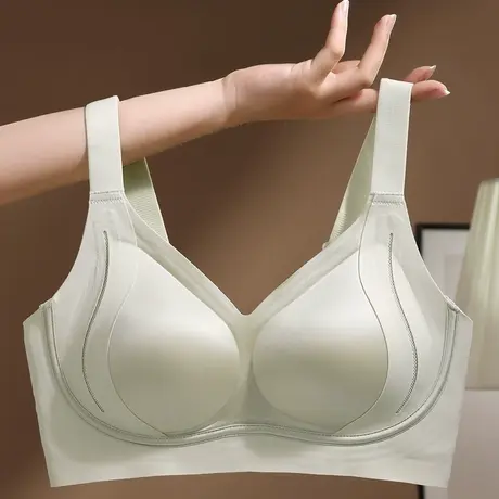 Shaply/莎莲妮光面提拉上托大胸显小内衣女大码收副乳文胸商品大图