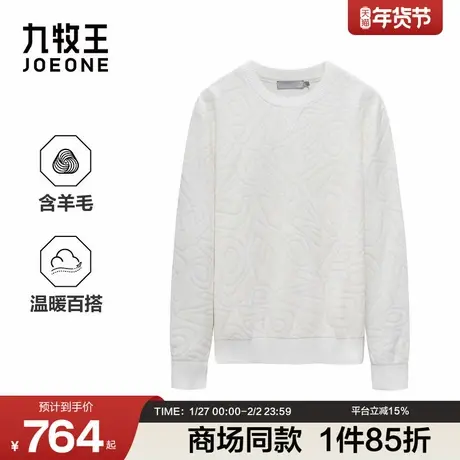 [商场同款]九牧王男装2025秋冬新款超细羊毛温暖百搭商务男羊毛衫图片