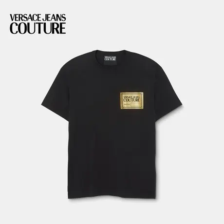 【限时优惠】VERSACE JEANS COUTURE 男士Logo 棉质T恤短袖商品大图