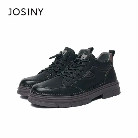 卓诗尼男鞋2025年春季新款复古工装靴商务休闲鞋百搭时尚爸爸鞋图片