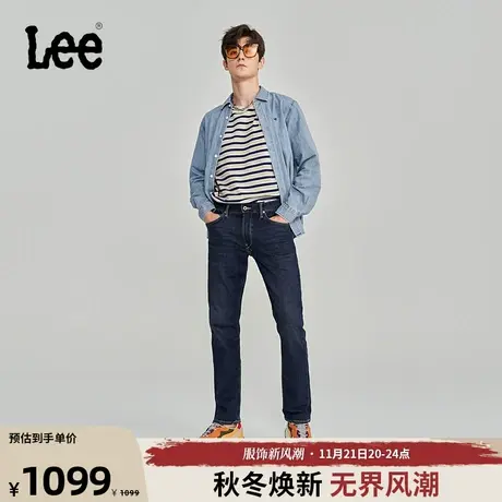 Lee商场同款23秋冬新品726标准直脚深蓝男牛仔裤LMB1007263XA-661商品大图
