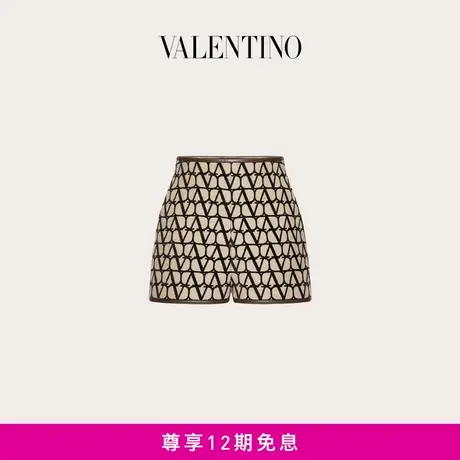 【12期免息】华伦天奴VALENTINO女士V标志印花短裤商品大图