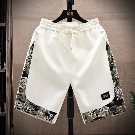 2023夏季新款短裤男大童青少年中国风民族风潮男帅气短裤五分裤男商品大图