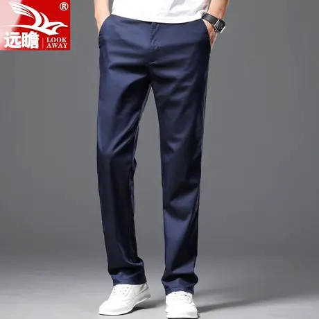 夏天冰丝薄款裤子男款夏季宽松直筒男裤2023新款潮牌男士休闲长裤商品大图